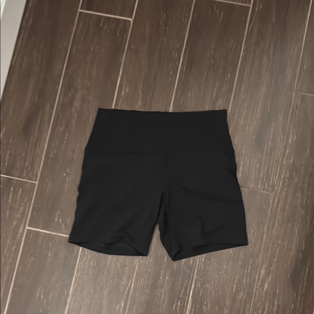 Black High-Waisted Shorts